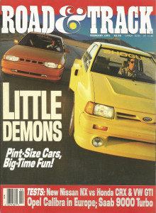 ROAD & TRACK 1991 FEB - SCAGLIETTE, OPEL CALIBRA